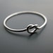 READY TO SHIP - Knot ring - recycled sterling silver ring (size 9.75)
