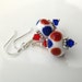 America lampwork earrings