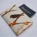 Passport Fabric Case Cover - Almond Sparrow - Aviary