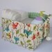 Fabric Organizer Storage Bin Basket - Diaper Caddy - with Dividers - ITS A HOOT Owl - Custom Orders Welcome