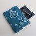 Passport Fabric Case Cover - Birdie Spokes in Teal