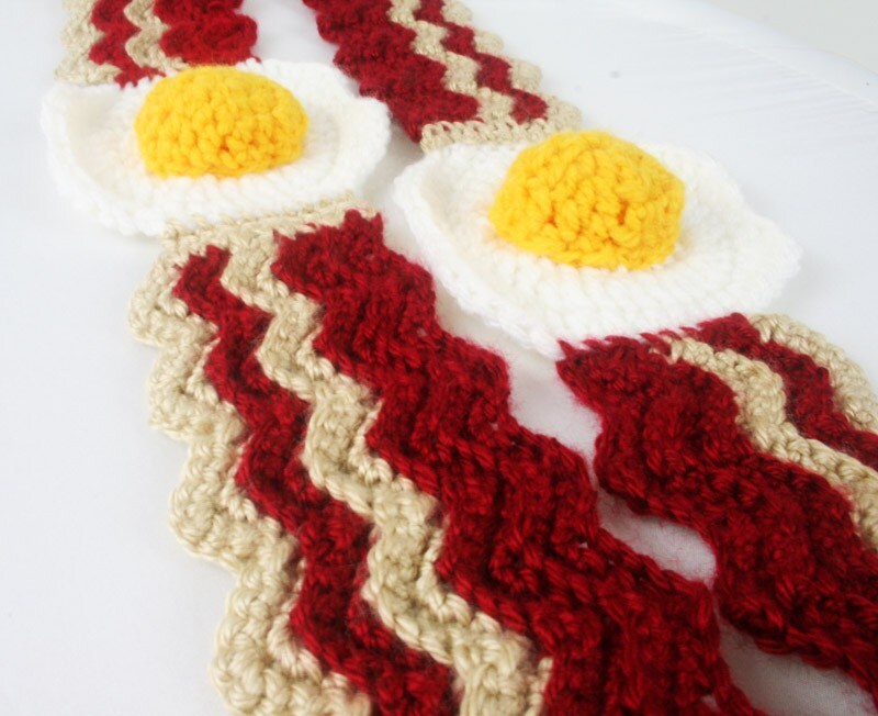 Bacon and Egg Scarf Made To Order