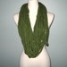 Convertible Braided Scarf Necklace - Grass Green - Wool/Acrylic Blend- SALE