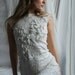 SALE - Nuno felted cocktail / wedding dress - Lotus OOAK