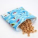 Ocean Sock Monkeys - Medium Reusable Sandwich Bag from green by mamamade