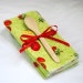 Tomatoes - green by mamamade - Reusable, Eco-Friendly Cloth Napkin Set