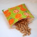 Mod Oranges - Medium Reusable Sandwich Bag from green by mamamade