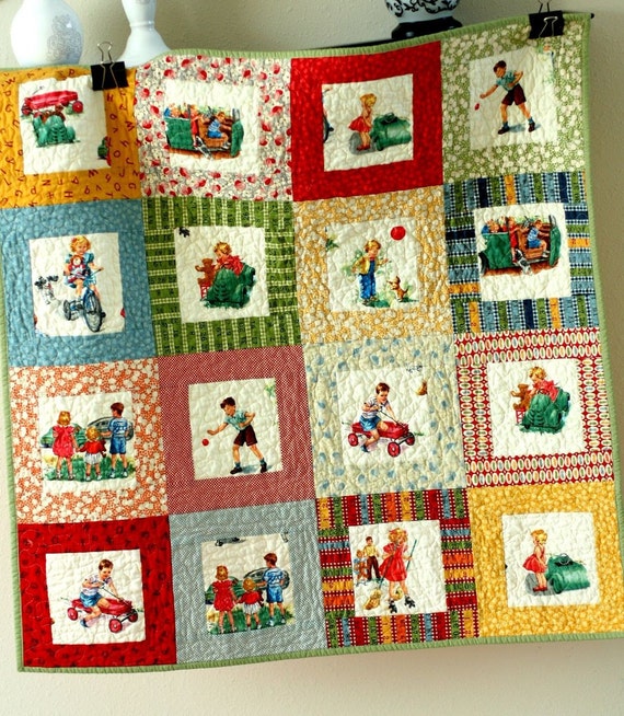 Dick And Jane Baby Quilt