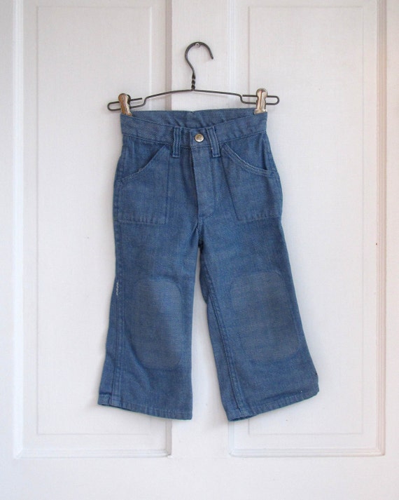 Children's Vintage Ribbed Retro Blue Jean by BlueBirdLucys