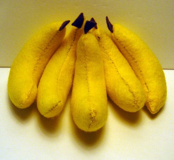 3 HandMade Banana Bean Bags