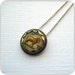 Vintage Aries Zodiac Sign Intaglio Charm Necklace (Ready to Ship)