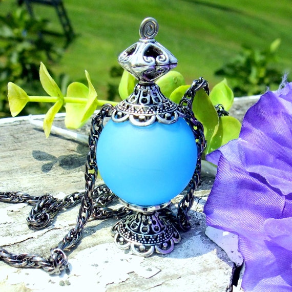 Night Wisp Inspired Pendant Necklace Fairy Bottle Style