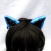 Neon Blue and Black Cat Ears, Blue and Black Cat Ears, Costume Cat Easr, Cat Ears, Cosplay Cat Ears