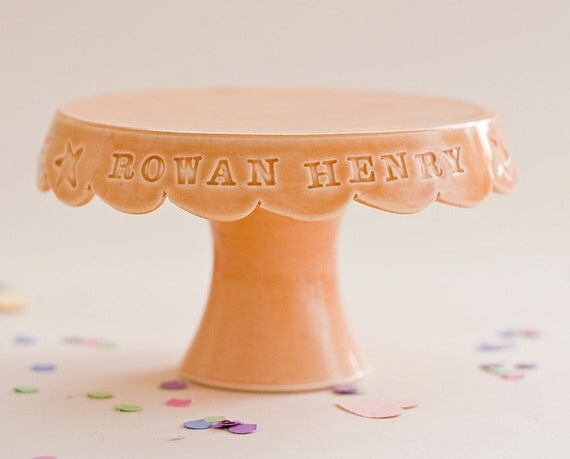 Personalized Birthday Cupcake Stand by JeanetteZeis on Etsy