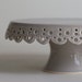 SALE - Small Cake Stand - 7 inch - Grey