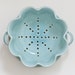 Floral Berry Bowl - Berry Colander - Extra Large - Aqua