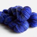 DROPPED DOWN - Hand-dyed mini skein sw MCN yarn 10g fingering sock weight wool in blues