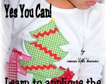 DIY Learn to Applique eBook children's boutique clothing pattern