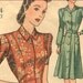 1940s 34 bust The ultimate princess seamed day dress