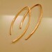 Copper Open Hoop Wishbone Hoops, pure copper, hammered, minimalist, artisan, handcrafted, rustic, simple, Autumn, Fall, hoop, hoops