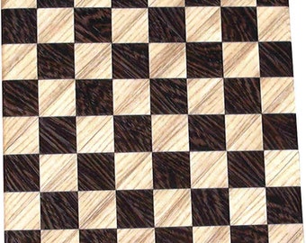 Hackberry and Wenge Small Chess Board