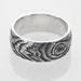 woodgrain ring PLYWOOD faux bois sterling silver size 8.5