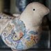 Primitive Vintage Feedsack Bird Make Do Pin Keep