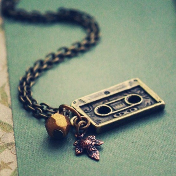 Items similar to Autumn Mixtape Necklace on Etsy