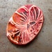 1/2 Off Sale - Watercolor Hibiscus Pendant - Fire