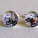 Bicycle Map Cufflinks Tour de France Bespoke Vintage France Atlas Alps Alpes Black and White Bike Cuff Links