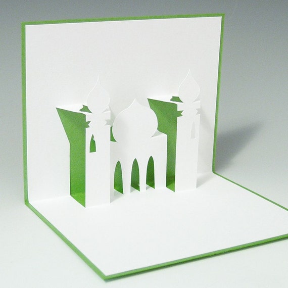 Architectural Mosque Pop-Up Card by tracychong on Etsy