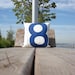 Recycled Sail Pillow - Blue 8