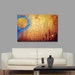 Free Shipping S/H Gold Painting Blue Art by BuyArtSharonCummings