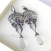 Syringa-Fine/Sterling Silver and amethyst earrings