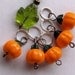 Hand Made Stitch Markers -- All-Season Pumpkins