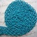 vintage enameled enamel chain turquoise blue 3mm links - 3 feet