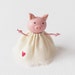 Wee Pig In A Dress. A Miniature Clay Art Sculpture by humbleBea. NEW for 2012