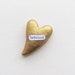 Wee Sentiment. Beloved. Clay Heart of Gold.