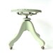 Antique Painted Mint Green Oak Piano Stool