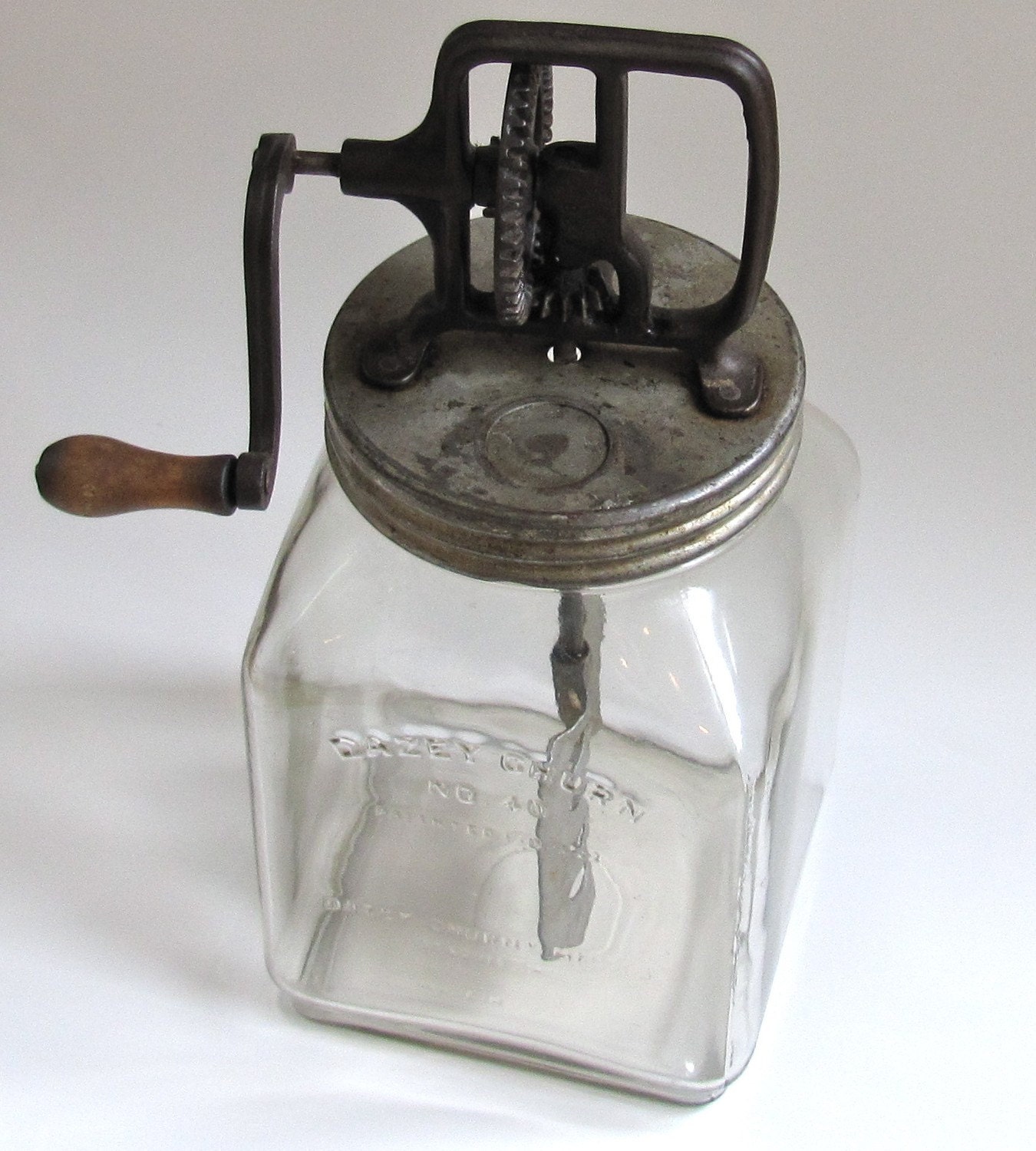 Vintage Butter Churn Dazey Jar 4 Quart Farmhouse by marybethhale