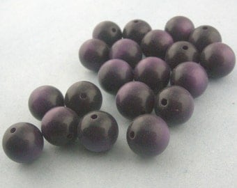Vintage Purple Moonglow Lucite Rounds 11mm BULK LISTING