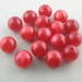 Vintage Blood Orange Moonglow Lucite Rounds 12mm