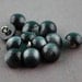NEW Vintage Gray Black Moonglow Lucite Shank Buttons 10mm