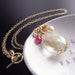 RESERVED for A.L. - Gemstone Charm Pendant