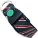 Eco Pet Collar - Recycled Green Maroon Stripe Necktie