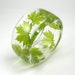 Resin Bangle - Green ECO Bracelet. Maple Leaf. size S/ made to order