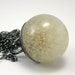 Dandelion Resin and Silver Necklace, Small Dandelion pendant, dandelion necklace