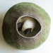 Green Bubble - Hand Felted Wool Cat Bed / Vessel - Crisp Contemporary Design