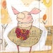 this little piggy... a 4 x 7 inch archival small print