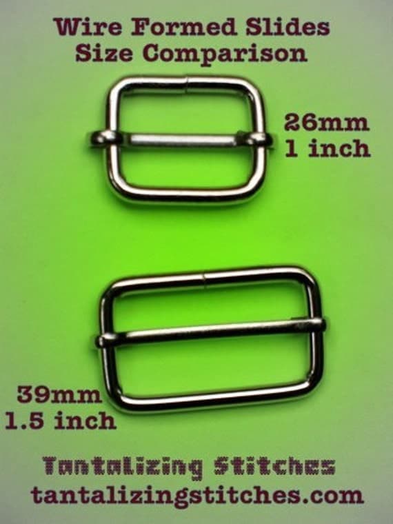 15 Sets of Adjustable Strap Kit with slide and rectangle ring